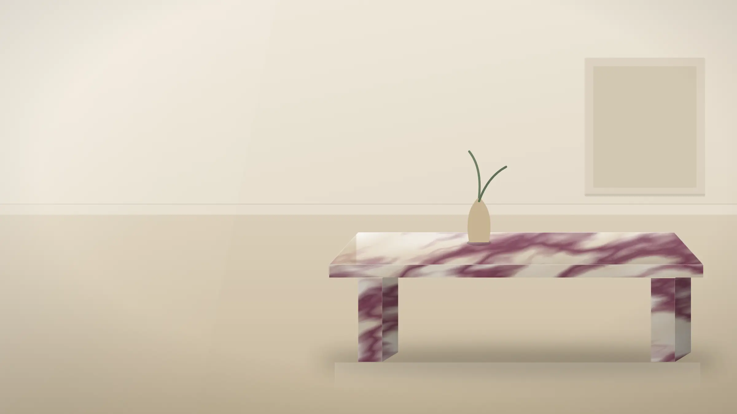 Mebel w kamieniu Calacatta Viola, we wnętrzu